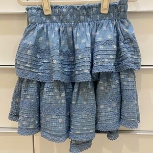 Aerie rock n ruffle mini skirt, size xs